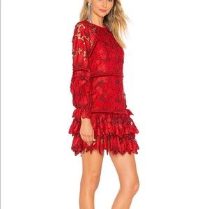 Alexis Red Lace Francisca Dress Size S